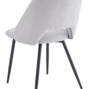 Sedia moderna imbottita Jamie grigia