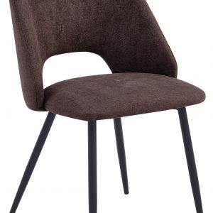 Sedia moderna imbottita Jamie tabacco