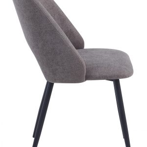 Sedia moderna imbottita Jamie tabacco