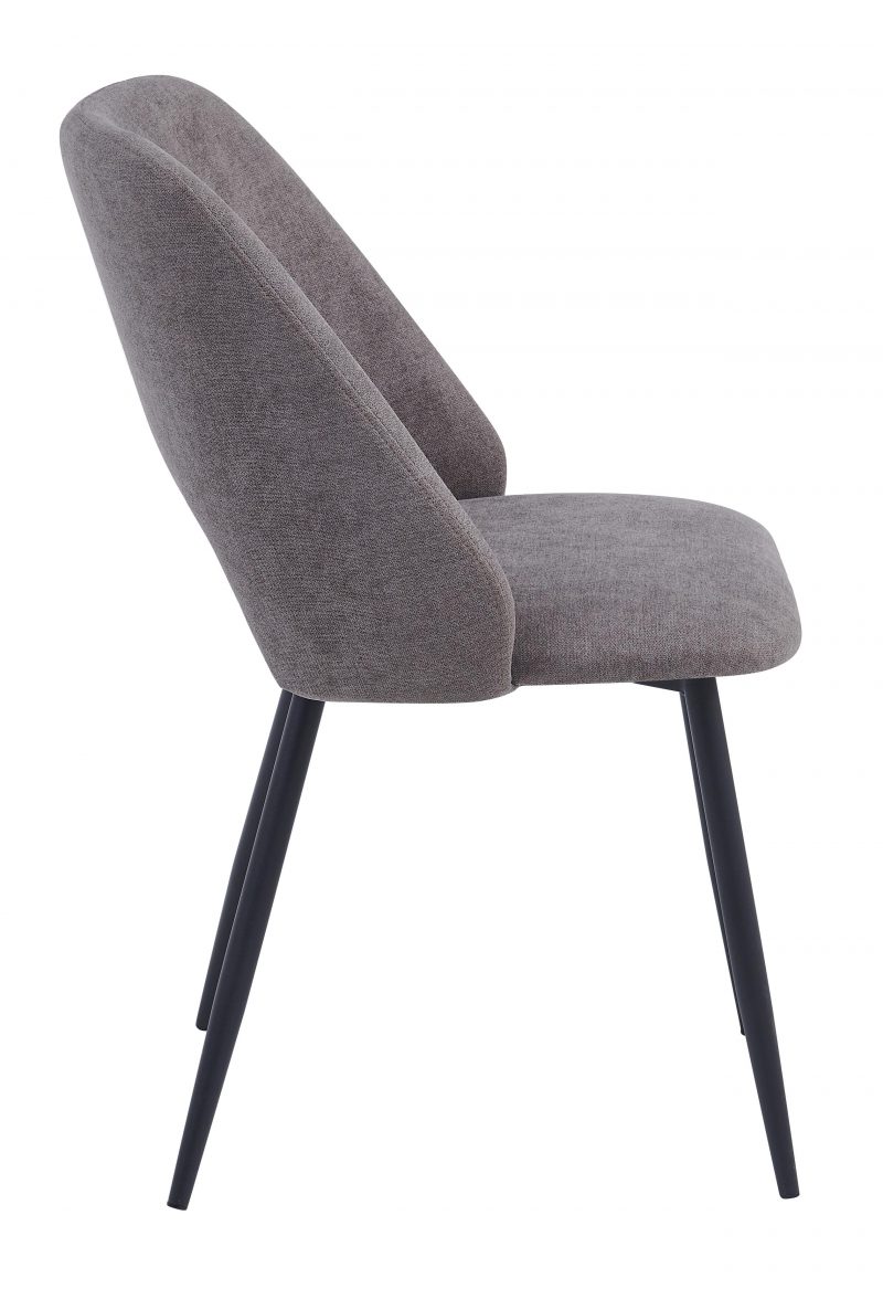 Sedia moderna imbottita Jamie tabacco