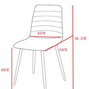 Sedia Livia in tessuto verde scuro scuro