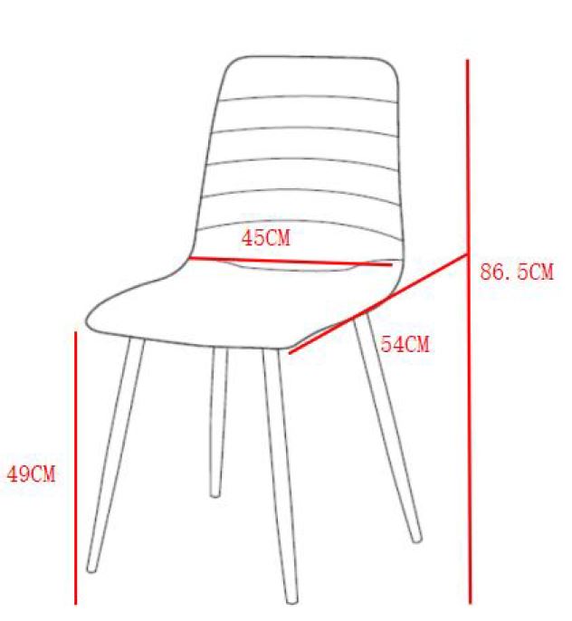 Sedia Livia in tessuto verde scuro scuro