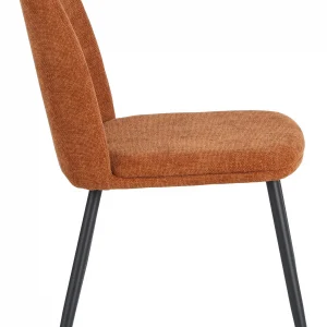 0051480_(1) Sedia Tracy in tessuto color mattone