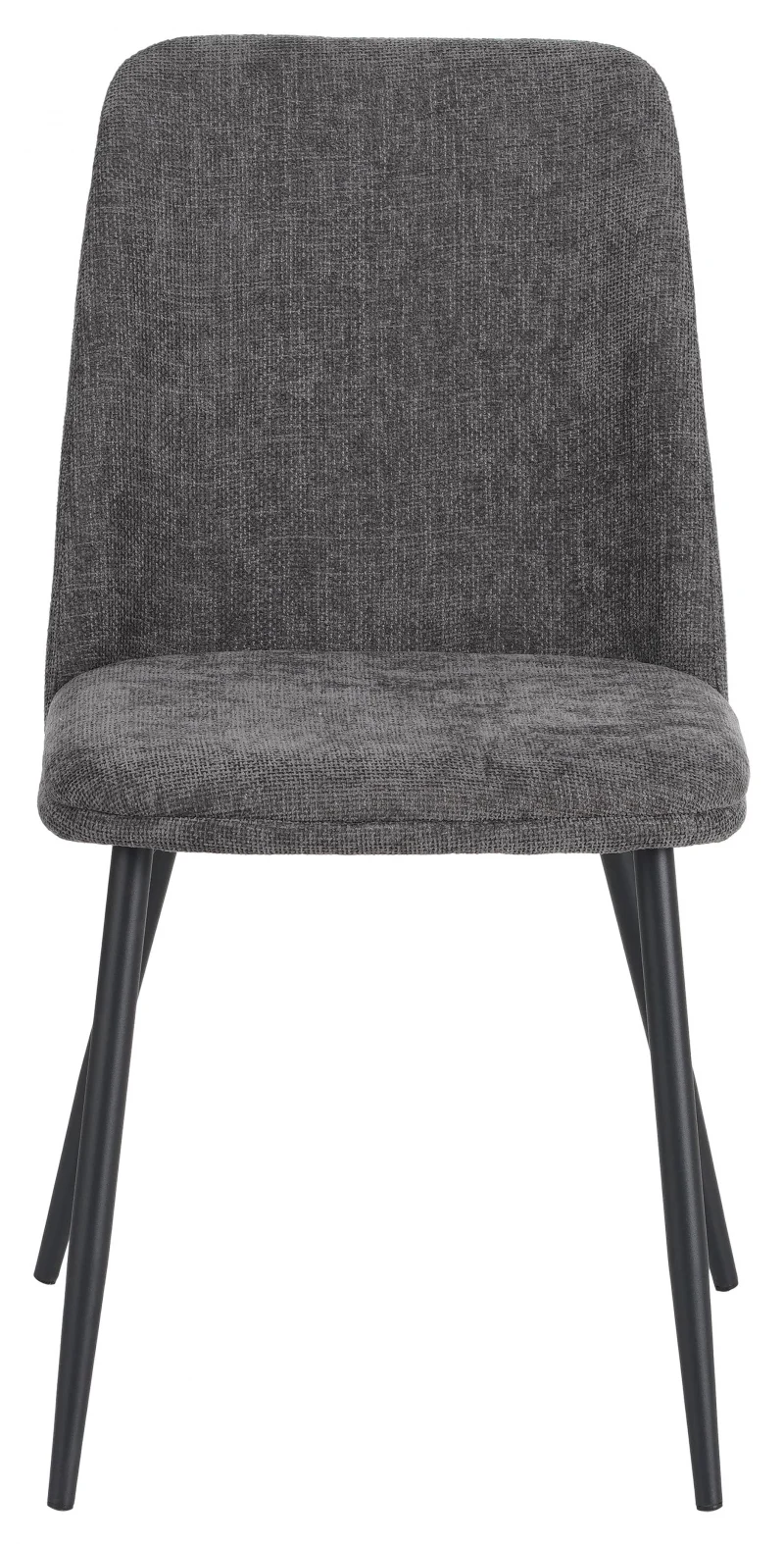 Sedia Tracy in tessuto color grigio scuro