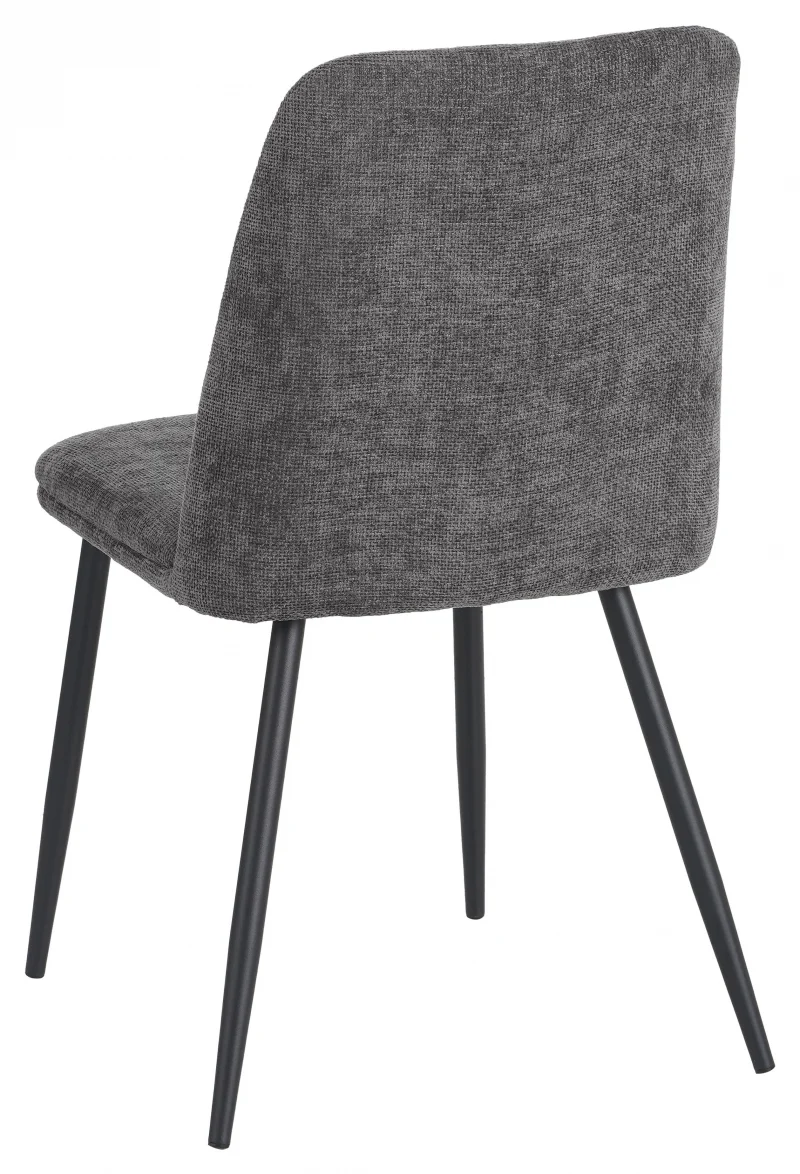 Sedia Tracy in tessuto color grigio scuro