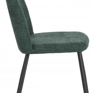 Sedia Tracy in tessuto colorverde scuro