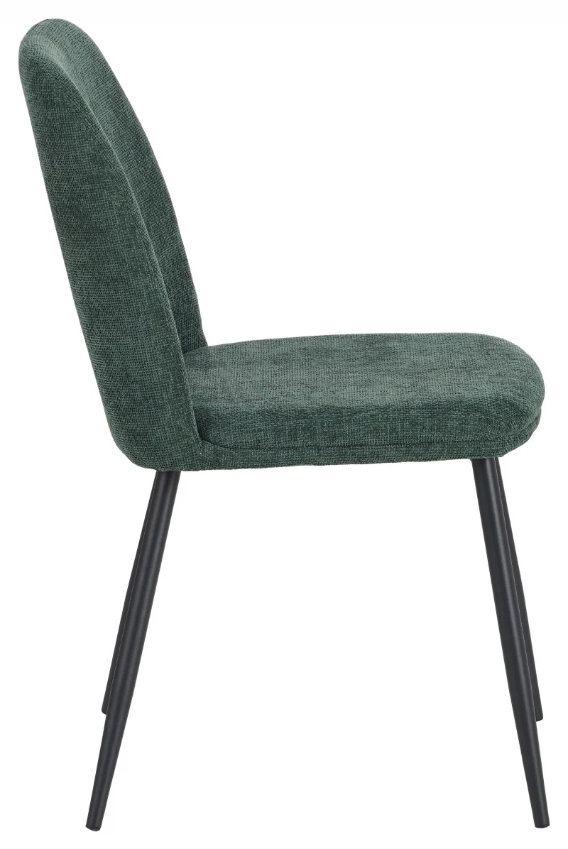 Sedia Tracy in tessuto colorverde scuro