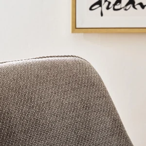 Sedia Krystal in tessuto marrone