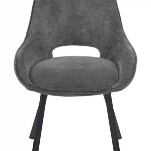 Sedia Krystal in tessuto grigio