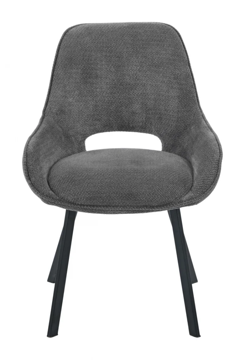 Sedia Krystal in tessuto grigio