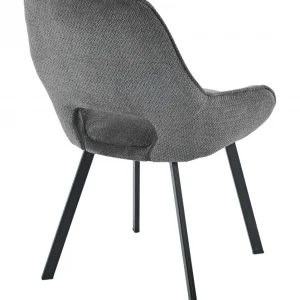 Sedia Krystal in tessuto grigio