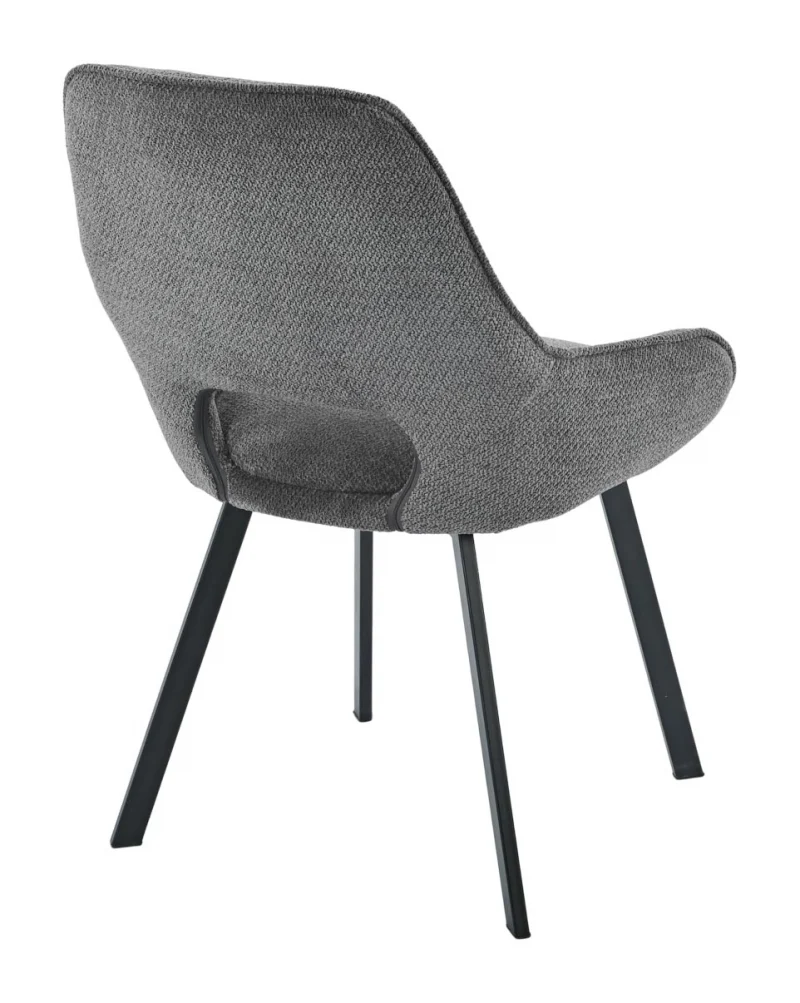 Sedia Krystal in tessuto grigio