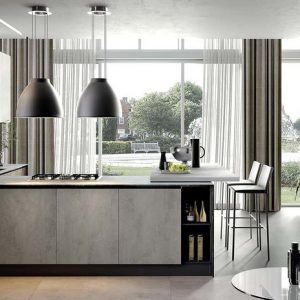 01-cucina-futura-cemento-grigio-perla Cucina Moderna FUTURA - Evo Cucine