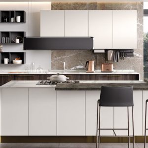 02-cucina-futura-rovere-scuro-seta-bianco-opaco Cucina Moderna FUTURA - Evo Cucine