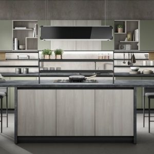 05-cucina-moderna-nevada_larice-grigio_verde-oliva-opaco-1-1536x648 Cucina moderna NEVADA - Mobilturi