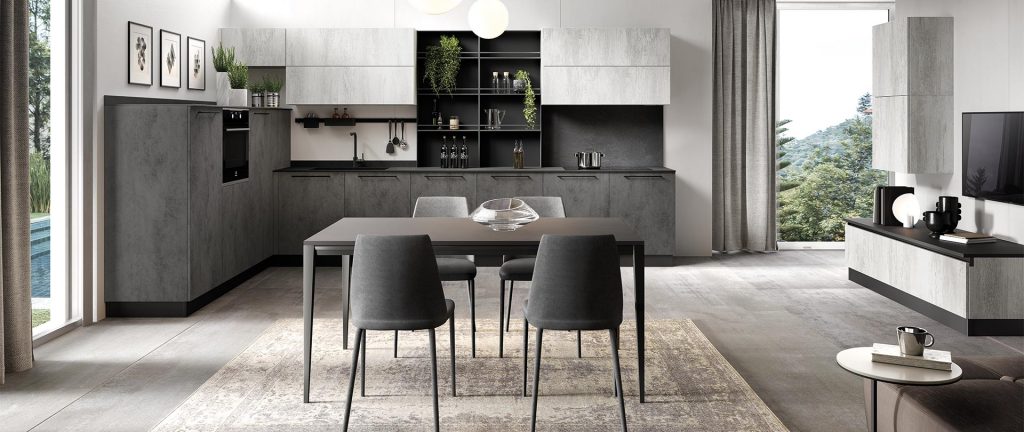 07-cucina-futura-cemento-scuro-pietra-bianco Cucina Moderna FUTURA - Evo Cucine