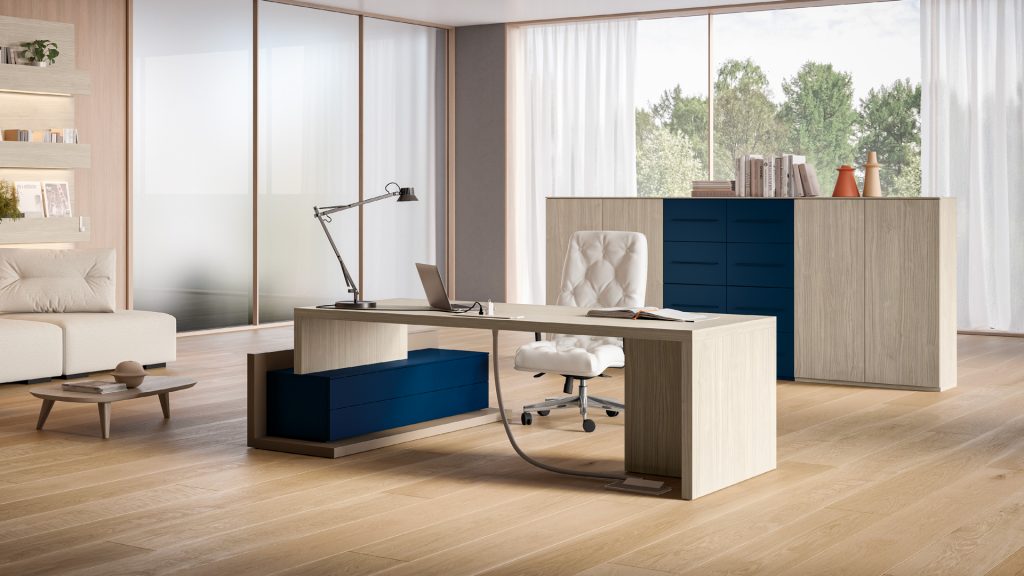 Scrivania direzionale appoggio Island