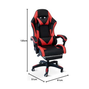 148/02 Poltrona Gaming Rossa e Nera