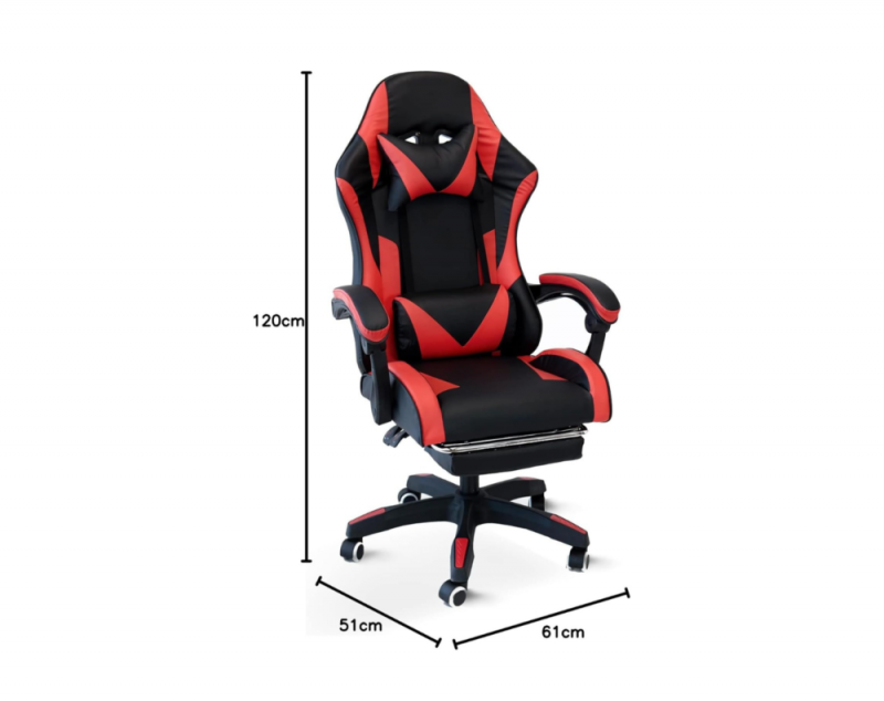 148/02 Poltrona Gaming Rossa e Nera