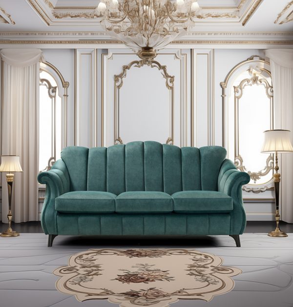 Divano classico ANITA 3 posti con 2 cuscini