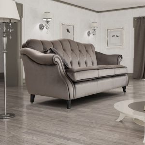 Divano classico Ambra 3 posti con 2 cuscini