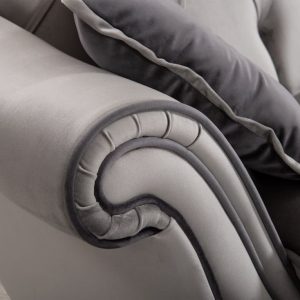 Divano classico Ambra 3 posti con 2 cuscini