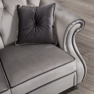 Divano classico Ambra 3 posti con 2 cuscini