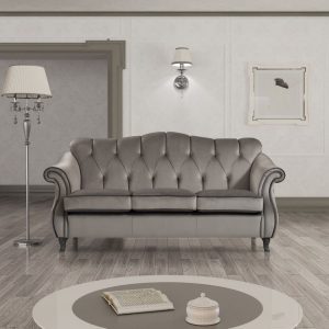 Divano classico Ambra 3 posti con 2 cuscini