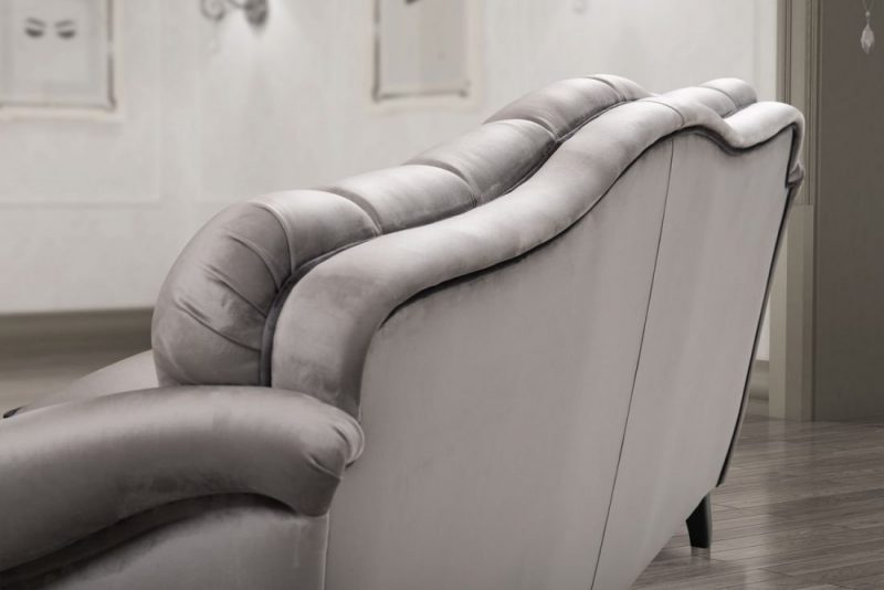 Divano classico Ambra 3 posti con 2 cuscini