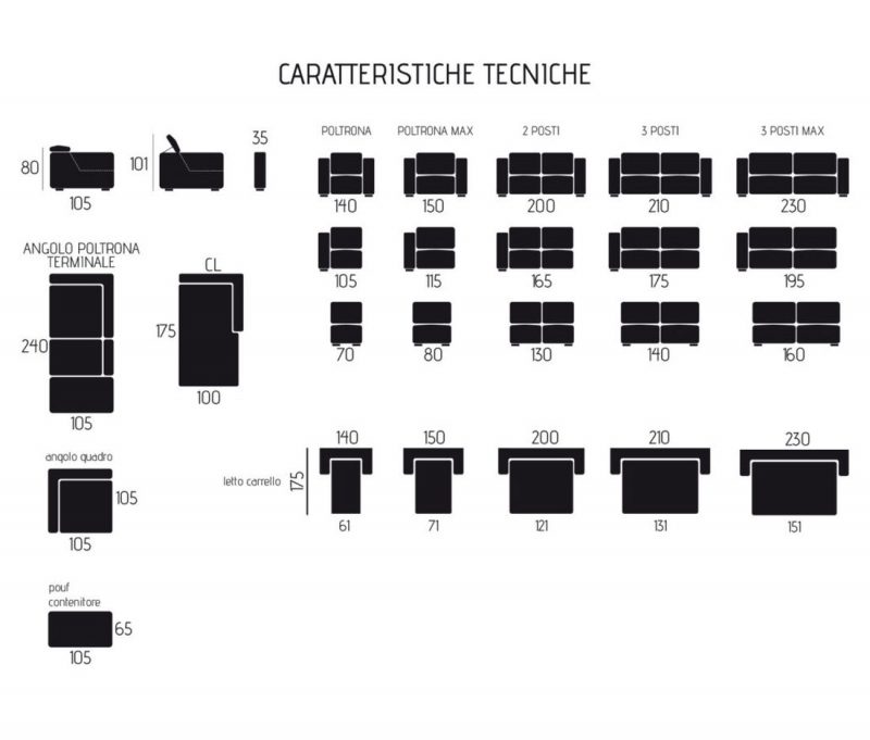 Divano angolare MIRABELLA con letto e  angolo contenitore