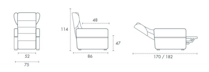 Poltrona Relax FRIDA Lift 2 Motori