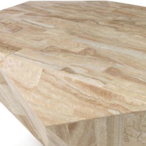 Tavolino DIAMOND medium in pietra bianca