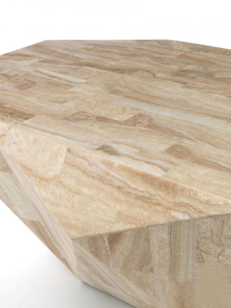 Tavolino DIAMOND medium in pietra bianca