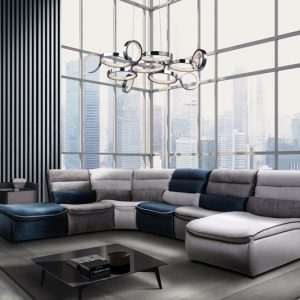 Divano NORA angolare componibile in tessuto