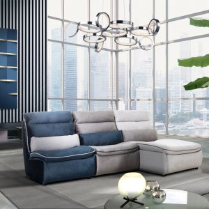 Divano NORA angolare componibile in tessuto