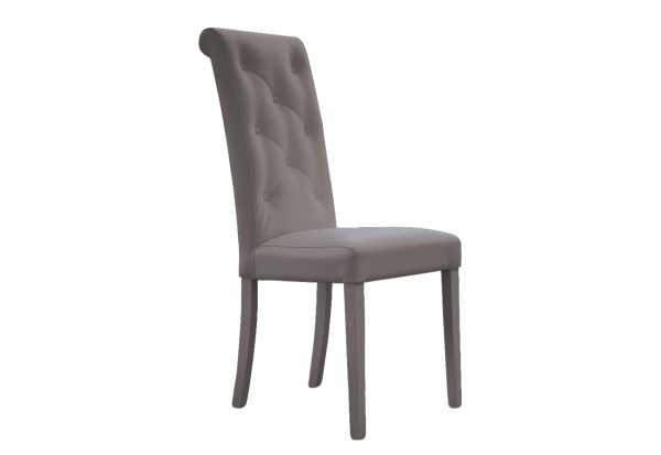 Sedia Fede capitonnè grigia