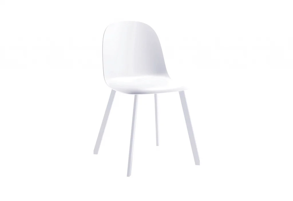 Sedia Mael in polipropilene bianca
