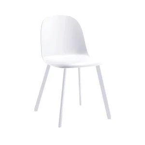 Sedia Mael in polipropilene bianca