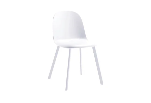 Sedia Mael in polipropilene bianca
