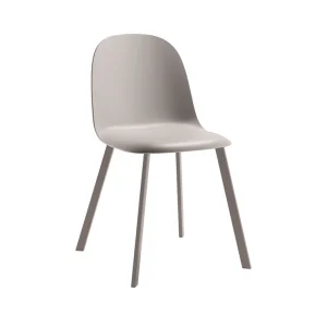 Sedia Mael in polipropilene tortora