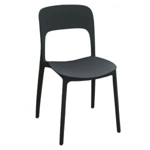 Sedia-in-Polipropilene-nero-dotolo-mobili Sedia moderna in Polipropilene Nero