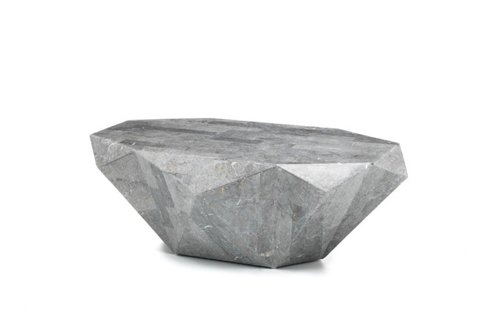 Tavolino DIAMOND medium in pietra grigia
