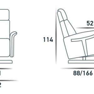 Venus-Misure Poltrona Relax VENUS