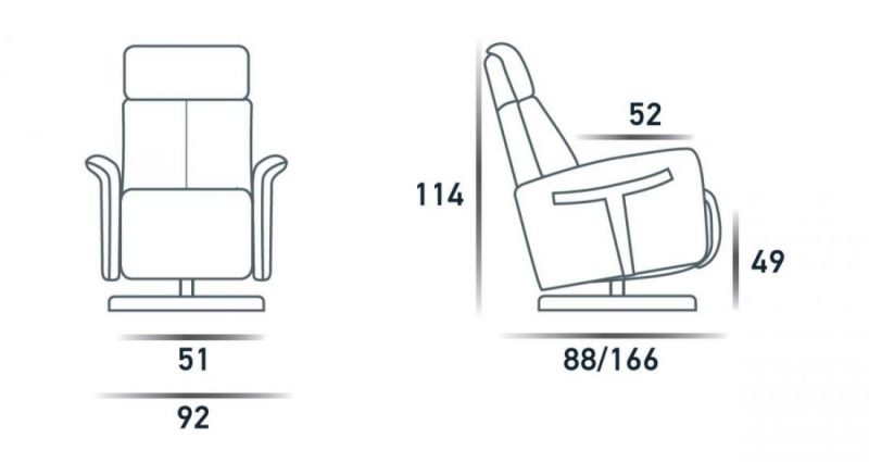 Venus-Misure Poltrona Relax VENUS