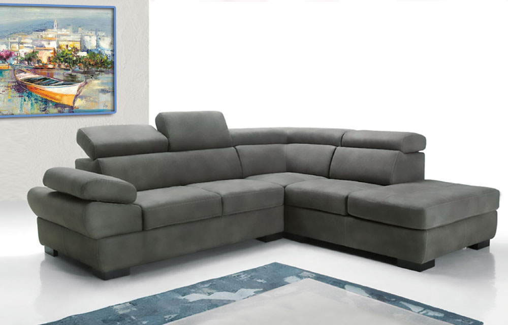 Divano Calipso  angolare con pouf contenitore