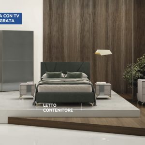 Camera matrimoniale WAWE moderna con armadio scorrevole