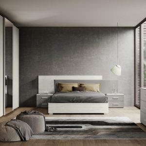 Camera matrimoniale moderna con armadio scorrevole