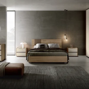 Camera da letto matrimoniale VFC130 in Olmo Ossido