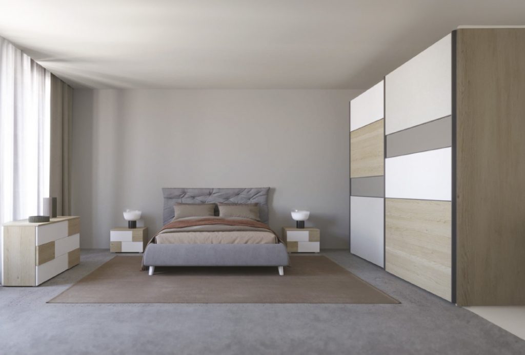 camera_matrimoiale_tender_dotolo_mobili Camera matrimoniale TENDER moderna con armadio scorrevole