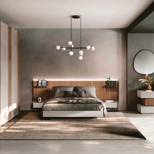 Camera matrimoniale CREA moderna con armadio 6 ante battenti